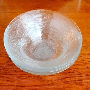 ARCOROC Christmas Tree Holly Bowls 6.25" Set of 4 Excellent Condition